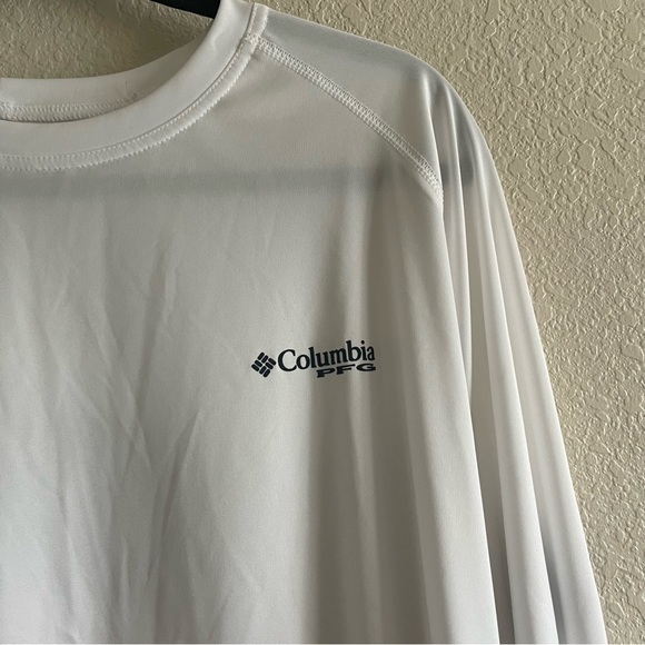 Columbia PFG White American Flag Fishing Hook Long Sleeve Men’s Size XXL - Picture 5 of 7